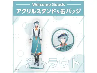 【Welcome Goods】渚トラウト 缶バッジ