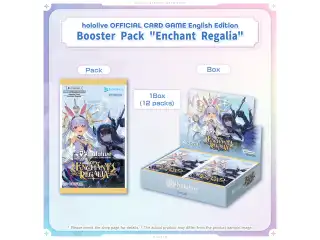 hololive OFFICIAL CARD GAME English Edition Booster Pack "Enchant Regalia"（Box：12 packs）の公式画像