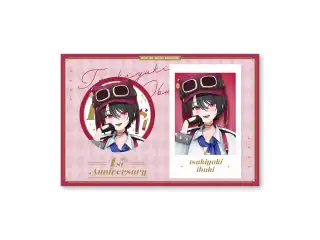 あおぎり高校 月赴ゐぶき 1周年記念グッズ チェキ風カード＆缶バッジセット