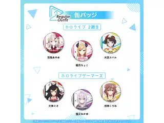 Regular Outfit ホロライブ 缶バッジ 2期生 缶バッジ 百鬼あやめ