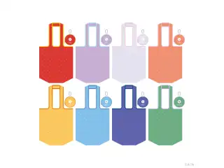 【ふわふわバルーン】マルシェバッグ 小清水透