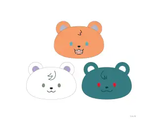 【ちるたいむ ～さんくまのじかん～】抱き枕クッション K.K.