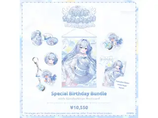 涼上エリス 誕生日記念2026 直筆サイン入りポストカード付グッズセット