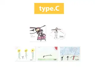 あおぎり高校 千代浦蝶美 1st ONE-MAN LIVE 「illusion」グッズ 蝶美描き下ろしイラストステッカーセット type.Cの公式画像