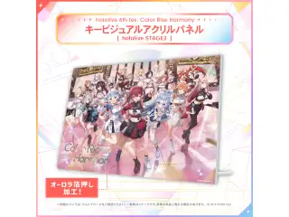 hololive 6th fes. Color Rise Harmony ライブグッズ アクリルパネル キービジュアルアクリルパネル hololive STAGE2