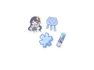 ゆらぎゆら 1周年記念 フレークシールセット