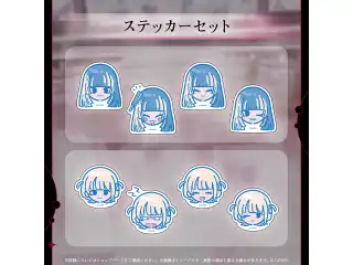 ReGLOSS 3周年記念 儒烏風亭らでん ステッカーセット 儒烏風亭らでんの公式画像