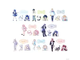【わんにゃんdays vol.2】クリアステッカーセット 町田ちま