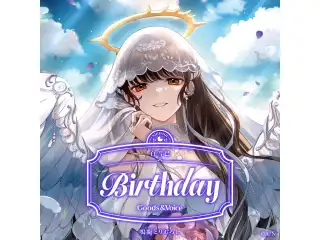 白雪巴誕生日グッズ＆ボイス2026 箔押し缶バッジ&チェキ風カード