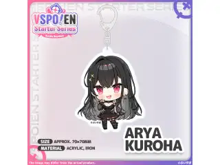VSPO! EN Starter Series - アクリルキーホルダー 黒刃アリヤ