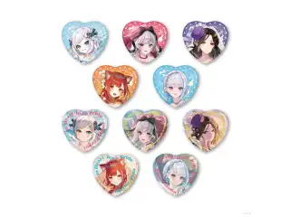 【Prism Heart June Bride】ランダムハート型缶バッジ Bグループ