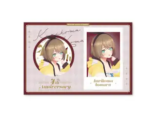 あおぎり高校 栗駒こまる 4周年記念グッズ チェキ風カード＆缶バッジセットの公式画像