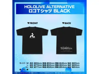 HOLOLIVE ALTERNATIVE グッズ HOLOLIVE ALTERNATIVE グッズ ロゴTシャツ BLACK Lの公式画像