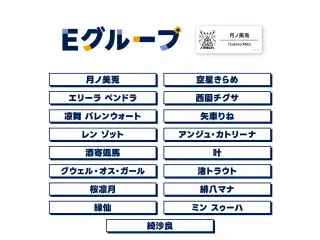 【にじフェス2025】ネームバッジ Eグループ