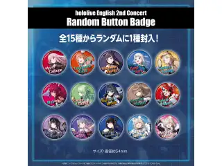 「hololive English 2nd Concert -Breaking Dimensions-」ライブグッズ 受注販売 Random Button Badgeの公式画像